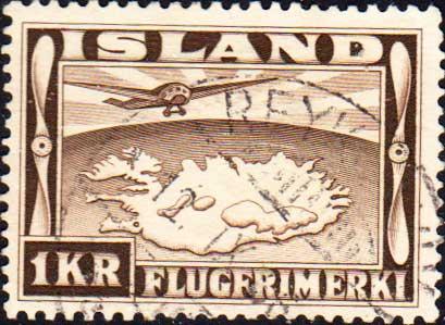 Iceland Scott C19 Used.