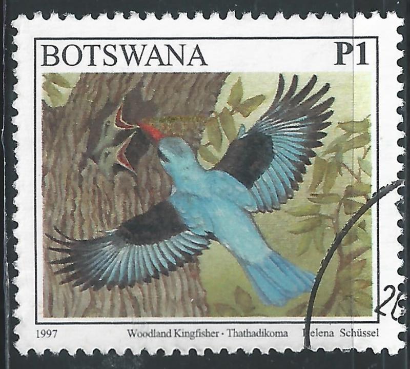 Botswana #631 1p Birds - Woodland Kingfisher