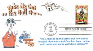 #4341 Take Me Out to the Ballgame QCR FDC