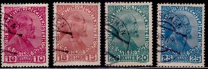 Liechtenstein, 1918, Prince Johann II, sc#6-9, used