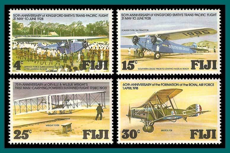 Fiji 1978 Aviation, MNH #385-388,SG552-SG555