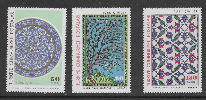 Turkey  1699-101   1966 set 3   VF NH