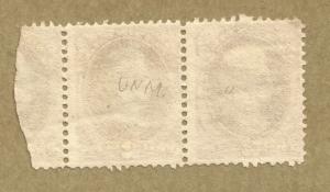 Scott # 157 2 cent Brown Jackson Pair 1873