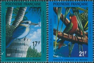 French Polynesia 1991 Sc#564-565,SG614-615 Protected Birds set MNH