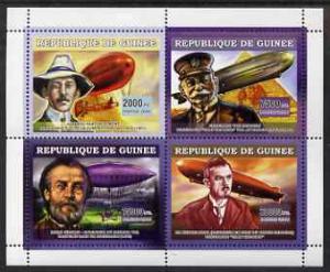 Guinea - Conakry 2006 Airships perf sheetlet containing 4...