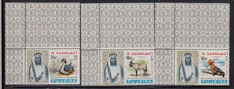 Fujeira Sc. #O1-O5 & CO1-CO4 MNH Birds & Animals