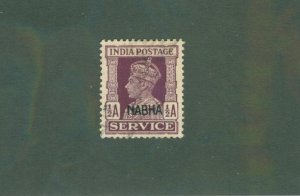 INDIA NABHA STATE 045 USED BIN $1.00