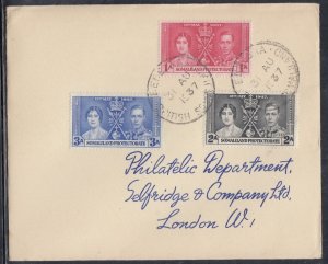 Somaliland Prot. Scott 81-3 FDC - 1937 Coronation Issue