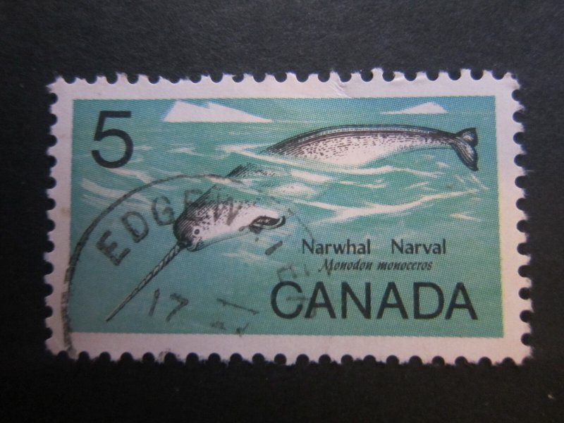 Canada #480 Wildlife Narwhal Fish Nice stamps {ca399}