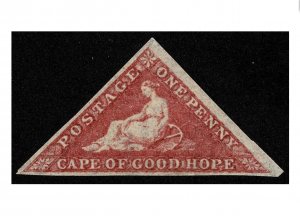 CAPE OF GOOD HOPE SC#12b XF MH OG GOOD MARGINS. FRESH! CV$650.00