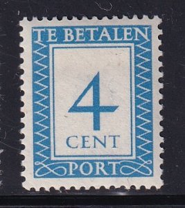 Netherlands  #J82  MH  1947   postage due  4c