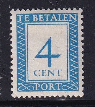 Netherlands  #J82  MH  1947   postage due  4c