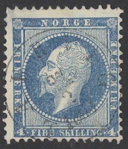 Norway Sc# 4 Used (a) 1856-1857 4s King Oscar I