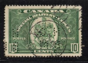 Canada USC#OE7 1939 10c Special delivery perforated OHMS stamp used