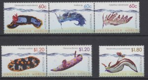 AUSTRALIA SG3781/6 2012 UNDERWATER WORLD MNH