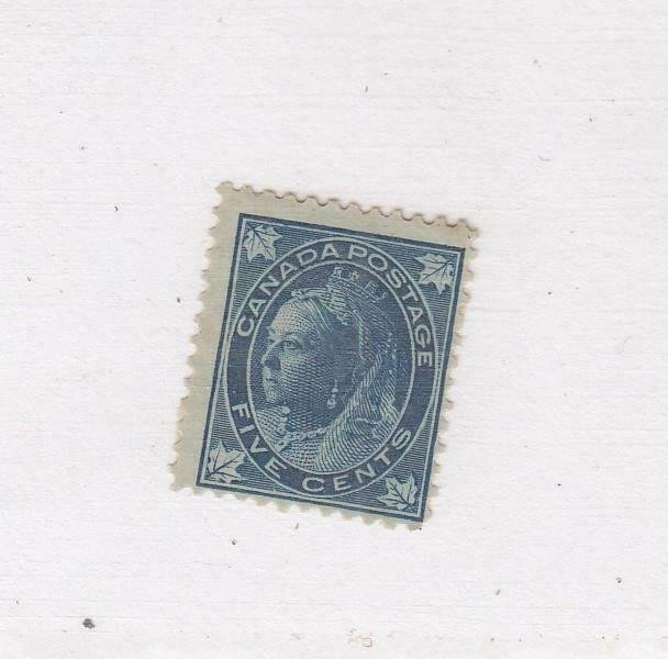 CANADA (MK6859) # 70  F-MH 5cts 1897 QUEEN VICTORIA /DARK BLUE CAT VALUE $60 