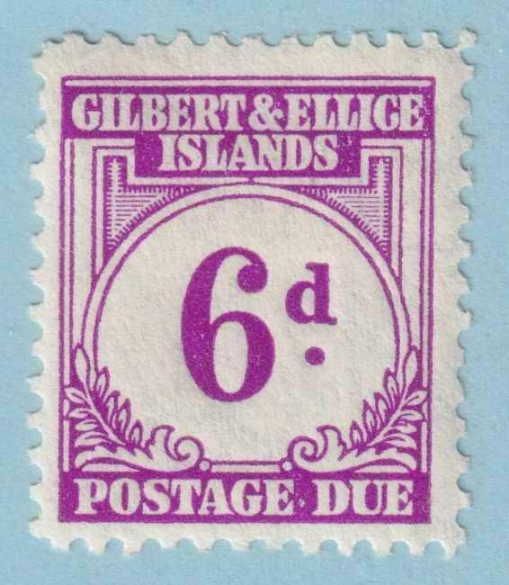 GILBERT & ELLICE ISLANDS J6 POSTAGE DUE  MINT HINGED OG * NO FAULTS EXTRA FINE!