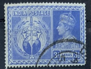 INDIA 1946 VICTORY 3.5A SG280 USED