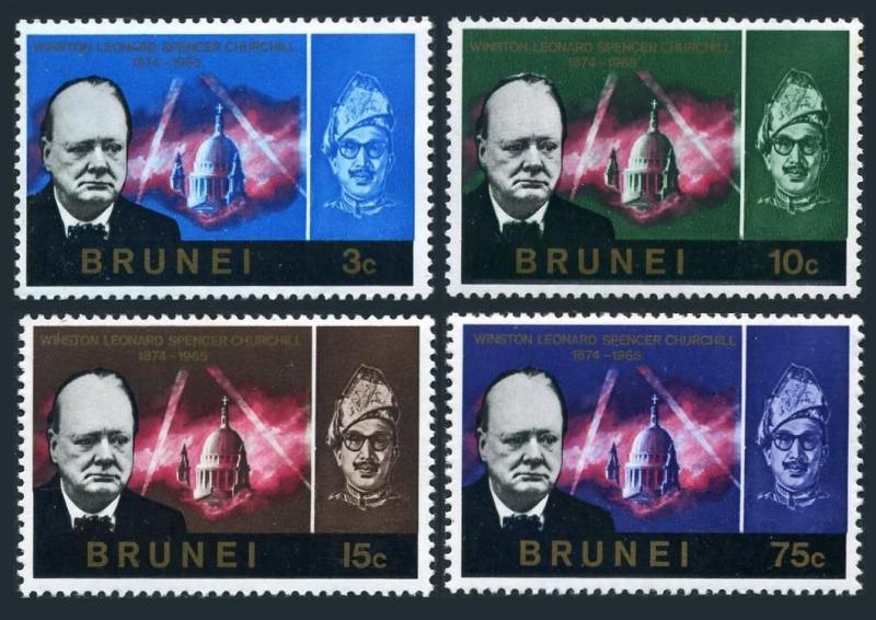 Brunei 120-123,MNH.Michel 112-115 Churchill Memorial issue 1966.