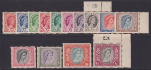 Rhodesia & Nyasaland, Scott 141-155 (SG 1-15), MNH