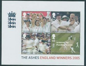 Great Britain 2005, Cricket, The Ashes s/s, MNH