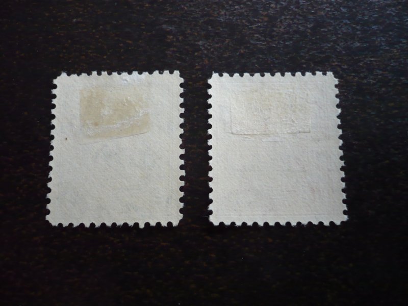 Stamps - Trans-Jordan - Scott# 170,176 - Mint Hinged Part Set of 2 Stamps