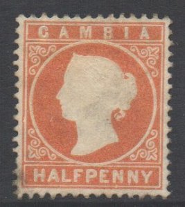 Gambia Scott 5 - SG10b, 1880 Victoria 1/2d used