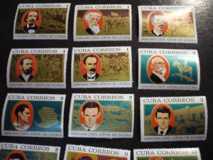 Stamps - Cuba - Scott# 1352-1364 - Mint Hinged Set of 13 Stamps