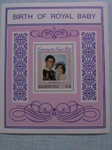 BARBUDA-THE BIRTH OF ROYAL BABY MNH S/S CELEBRATING THE ROYAL BIRTH