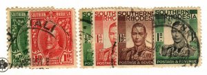 Southern Rhodesia #16-7, 42-4, 50 used