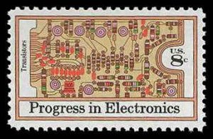 PCBstamps   US #1501 8c Electronics - Transistors, MNH, (16)