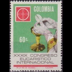 COLOMBIA 1968 - Scott# 776 Eucharistic Cong. Set of 1 NH