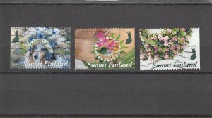 Finland  Scott#  1583a-1583c  Used  (2019 Various Designs)