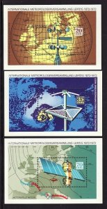 Germany DDR 1362-64 MNH 1972 International Meteorological Centenary Meeting Set