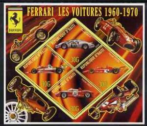 HAITI SHEET CINDERELLA F1 RACING CARS FERRARI FORMULA 1