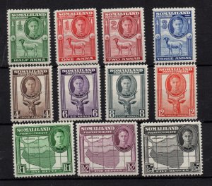 Somaliland KGVI 1942 mint LHM set SG105-116 (missing 3R) WS36325