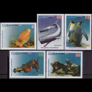 CUBA 2004 - Scott# 5569-73 Marine Life 5-75c NH