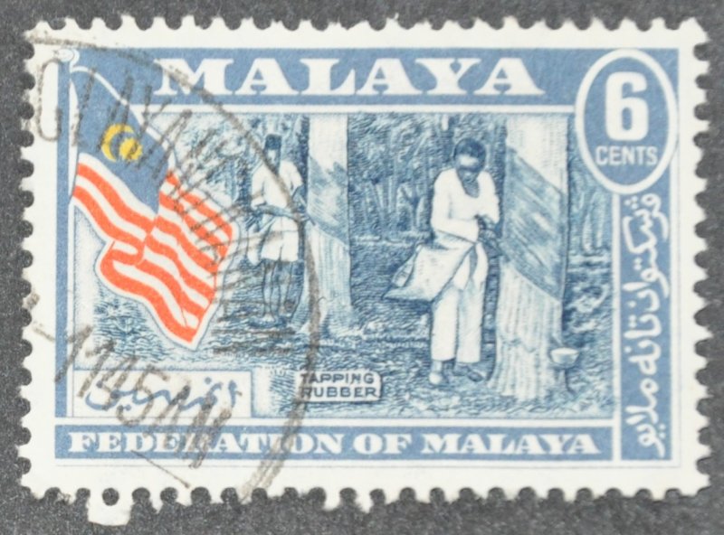 DYNAMITE Stamps: Federation of Malaya Scott #80 – USED