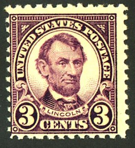 U.S. #555 MINT OG VVLH