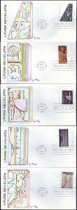 #3379-83 Louise Nevelson Wilson FDC Set