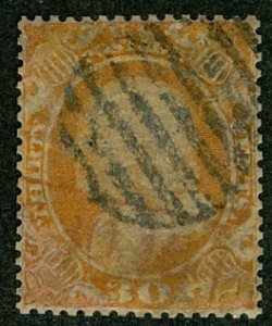 MALACK 38 VF+, grid cancel, nicely centered! b3752