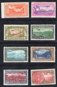 MOMEN: MEXICO SC #C54-C61 1934 PRESTINE SET MINT OG NH VF LOT #60005-3