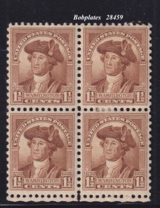 BOBPLATES US #706 Washington Bicentennial Block VF H