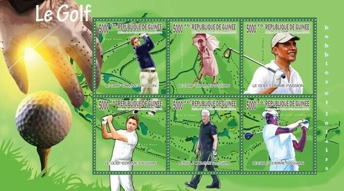 Guinea 2010 MNH - Passion of Golf. YT 4864-4869, Mi 7466-7471