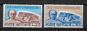 Vatican 174-75 25th Lateran Pacts set MNH