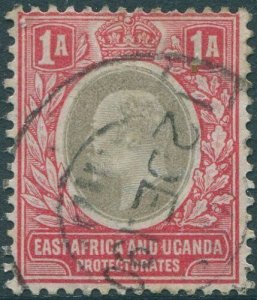 Kenya Uganda and Tanganyika 1903 SG2 1a grey and red KEVII FU (amd)