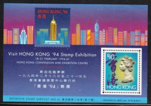 Hong Kong 1993 Sc 678 Visit Hong Kong '94 MNH