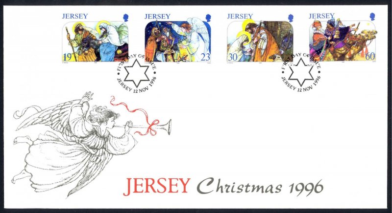 Jersey Sc# 773-776 FDC 1996 Christmas