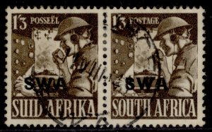 SOUTH WEST AFRICA GVI SG120, 1s 3d olive-brown, FINE USED. Cat £23. CDS