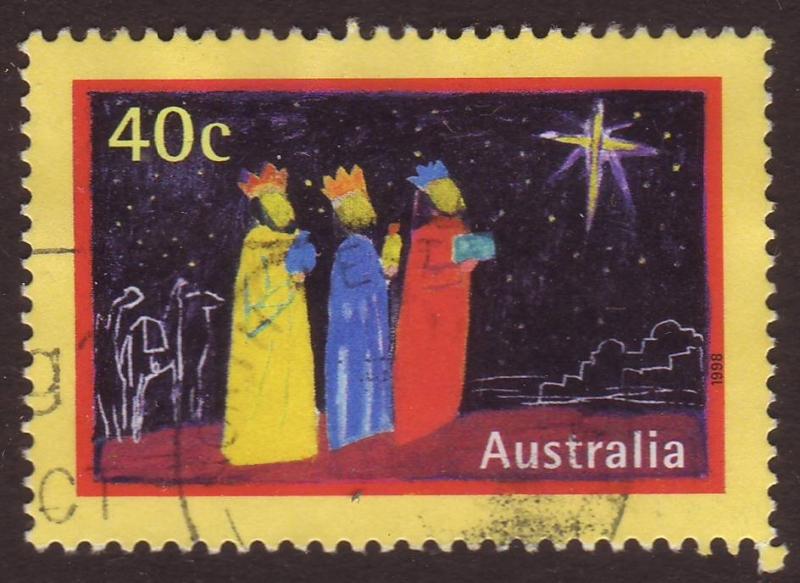 Australia 1998 #1713, SG#1832 40c Wise Men, Christmas USED. 